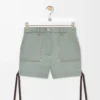 Workwear shorts in denim Khaki Green Workwear shorts in denim Khaki Green