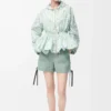 Workwear shorts in denim Khaki Green Workwear shorts in denim Khaki Green