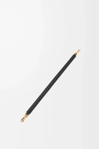 Woven spiral strap in classic calfskin Black