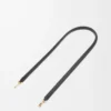 Woven spiral strap in classic calfskin Black Woven spiral strap in classic calfskin Black