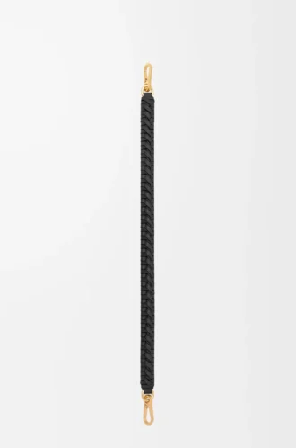 Woven spiral strap in classic calfskin Black