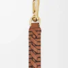 Woven spiral strap in classic calfskin Pecan Woven spiral strap in classic calfskin Pecan