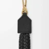Woven strap in calfskin Black Woven strap in calfskin Black