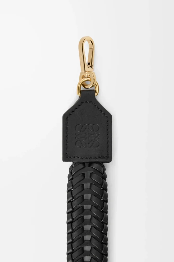 Woven strap in calfskin Black Woven strap in calfskin Black