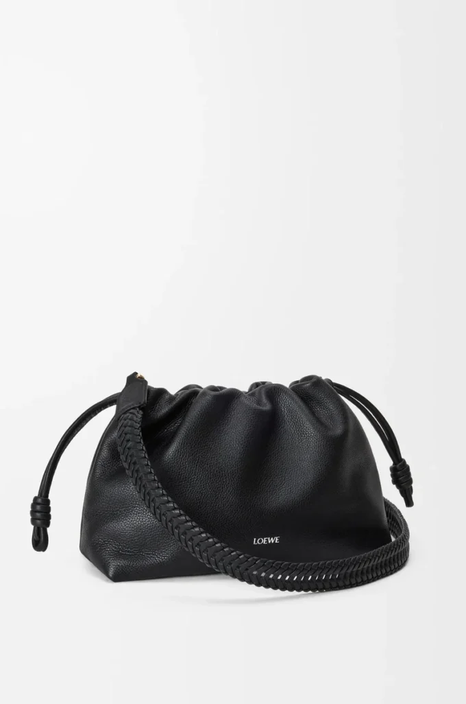 Woven strap in calfskin Black Woven strap in calfskin Black