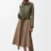 Wrap dress in cotton Beige Wrap dress in cotton Beige