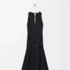 Wrap dress in cotton Black Wrap dress in cotton Black