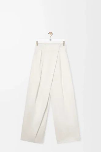 Wrap jeans in denim White
