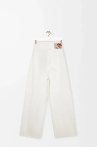 Wrap jeans in denim White
