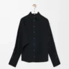 Wrap shirt in denim Black Wrap shirt in denim Black