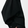 Wrap shirt in denim Black Wrap shirt in denim Black