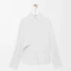 Wrap shirt in denim White Wrap shirt in denim White