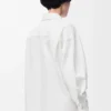 Wrap shirt in denim White Wrap shirt in denim White