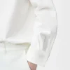 Wrap shirt in denim White Wrap shirt in denim White