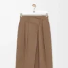 Wrap skirt in cotton Beige Wrap skirt in cotton Beige
