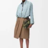 Wrap skirt in cotton Beige Wrap skirt in cotton Beige
