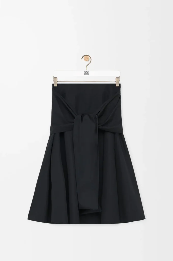 Wrap skirt in cotton Black Wrap skirt in cotton Black