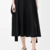 Wrap skirt in cotton Black Wrap skirt in cotton Black