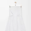 Wrap skirt in cotton White Wrap skirt in cotton White
