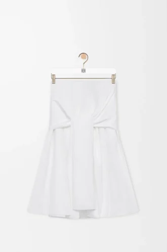 Wrap skirt in cotton White
