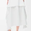 Wrap skirt in cotton White Wrap skirt in cotton White