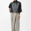 Wrap trousers in wool Light Beige Melange Wrap trousers in wool Light Beige Melange