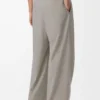 Wrap trousers in wool Light Beige Melange Wrap trousers in wool Light Beige Melange