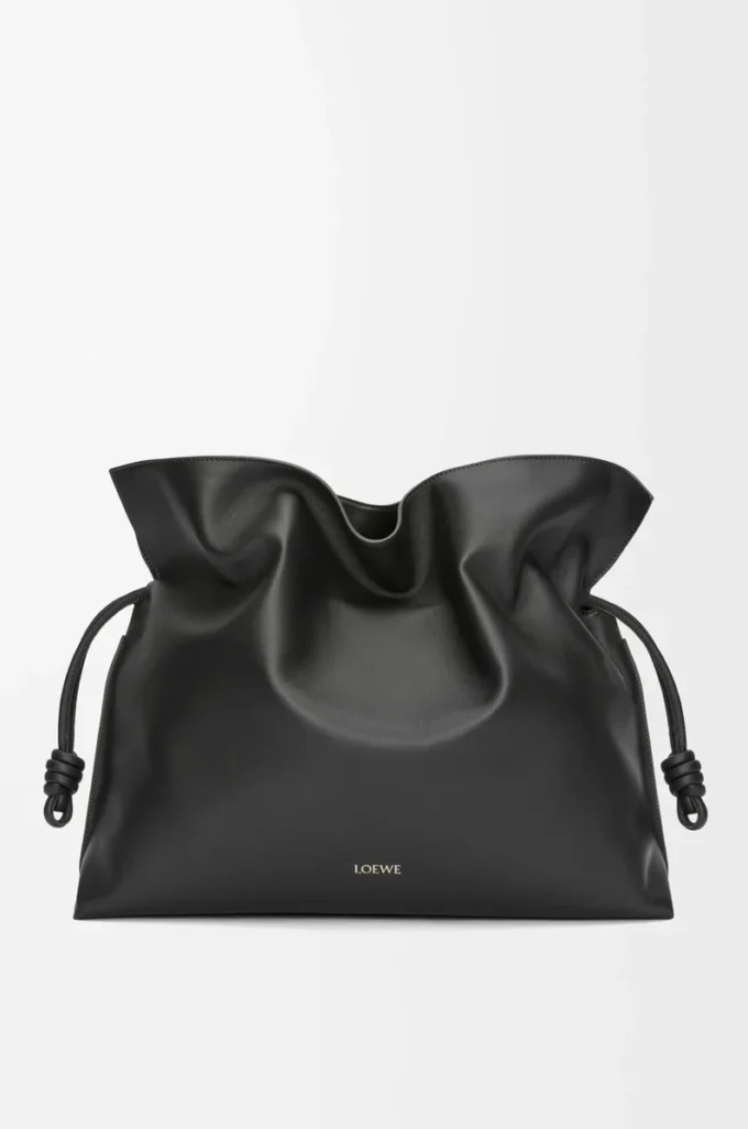 XL Flamenco clutch in nappa calfskin Black XL Flamenco clutch in nappa calfskin Black