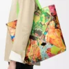 XL Puzzle Fold tote in classic calfskin Vivid Green/Multicolor XL Puzzle Fold tote in classic calfskin Vivid Green/Multicolor