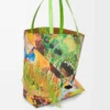 XL Puzzle Fold tote in classic calfskin Vivid Green/Multicolor XL Puzzle Fold tote in classic calfskin Vivid Green/Multicolor