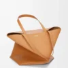 XL Puzzle Fold tote in shiny calfskin Warm Desert XL Puzzle Fold tote in shiny calfskin Warm Desert