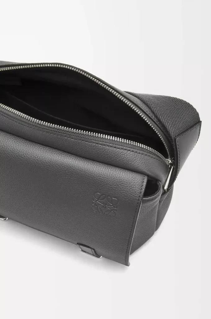 XS Military messenger bag in soft grained calfskin Anthracite XS Military messenger bag in soft grained calfskin Anthracite