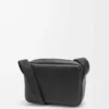 XS Military messenger bag in soft grained calfskin Black