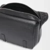 XS Military messenger bag in supple smooth calfskin and jacquard Black XS Military messenger bag in supple smooth calfskin and jacquard Black