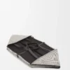 XXL Puzzle Fold tote in canvas jacquard and calfskin Natural/Black XXL Puzzle Fold tote in canvas jacquard and calfskin Natural/Black