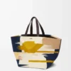 XXL Puzzle Fold tote in canvas Multicolor XXL Puzzle Fold tote in canvas Multicolor