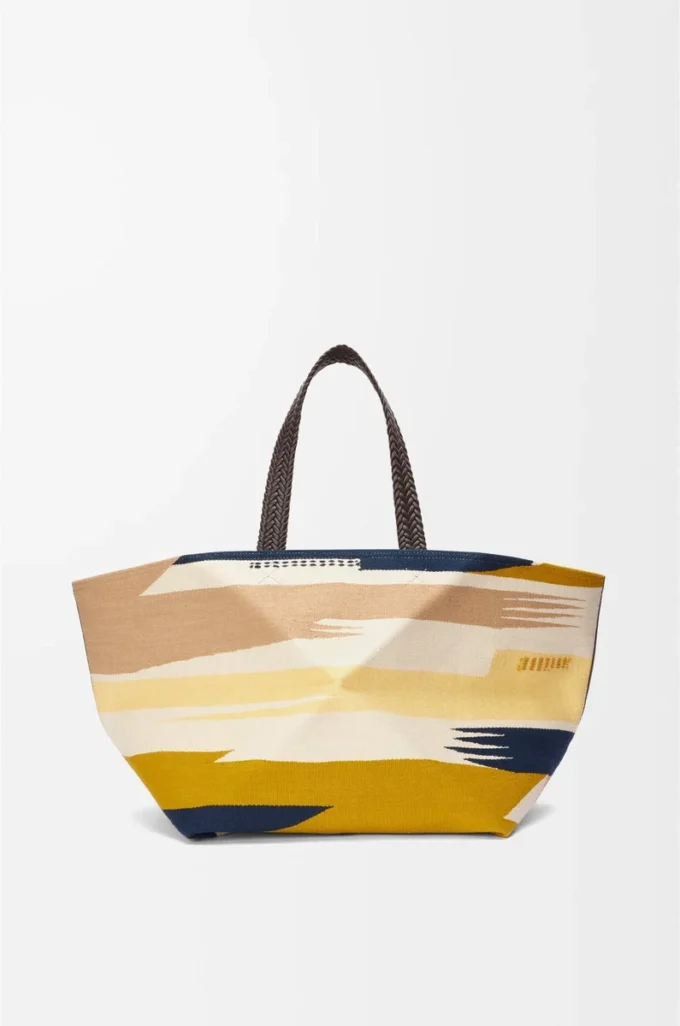 XXL Puzzle Fold tote in canvas Multicolor XXL Puzzle Fold tote in canvas Multicolor