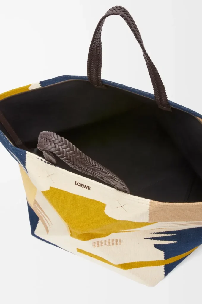 XXL Puzzle Fold tote in canvas Multicolor XXL Puzzle Fold tote in canvas Multicolor