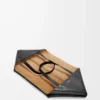 XXL Puzzle Fold tote in shiny calfskin Black XXL Puzzle Fold tote in shiny calfskin Black