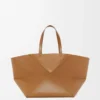 XXL Puzzle Fold tote in shiny calfskin Oak XXL Puzzle Fold tote in shiny calfskin Oak