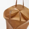 XXL Puzzle Fold tote in shiny calfskin Oak XXL Puzzle Fold tote in shiny calfskin Oak