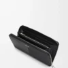 Zip around wallet in textured classic calfskin Black Zip around wallet in textured classic calfskin Black