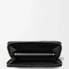 Zip around wallet in textured classic calfskin Black Zip around wallet in textured classic calfskin Black