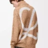 Zip-up cardigan in cotton, linen and wool Beige Zip-up cardigan in cotton, linen and wool Beige