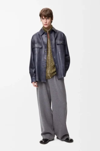 Zip-up cardigan in cotton, linen and wool Khaki Green