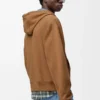 Zip-up hoodie in cotton Beige/Blue Zip-up hoodie in cotton Beige/Blue