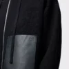 Zip-up hoodie in wool Black Zip-up hoodie in wool Black