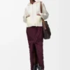 Zip-up hoodie in wool White Zip-up hoodie in wool White