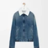 Zip-up jacket in denim Blue Zip-up jacket in denim Blue