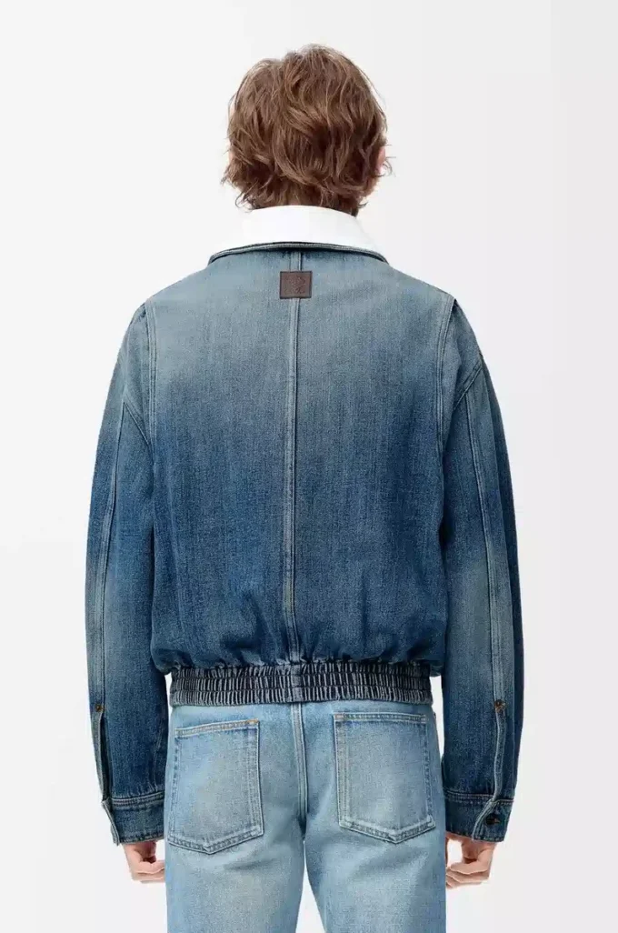 Zip-up jacket in denim Blue Zip-up jacket in denim Blue